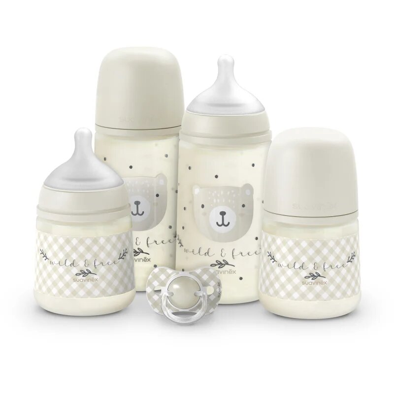 Suavinex Wild & Free Set szett újszülötteknek 0m+ Beige