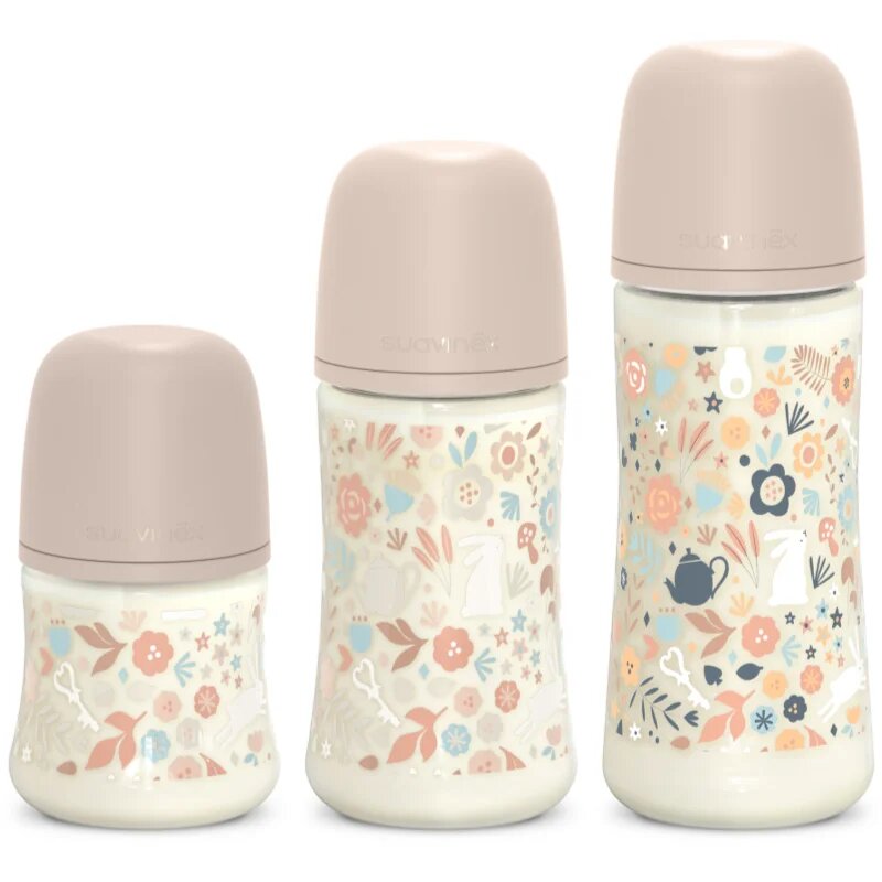 Suavinex Wonderland SX Pro Physiological Anti-Colic cumisüveg L Dense Flow 6 m+ Liberty Pink 1 db