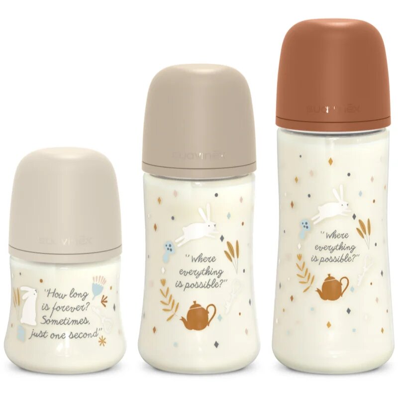 Suavinex Wonderland SX Pro Physiological Anti-Colic cumisüveg S Slow Flow 0 m+ Cream 1 db