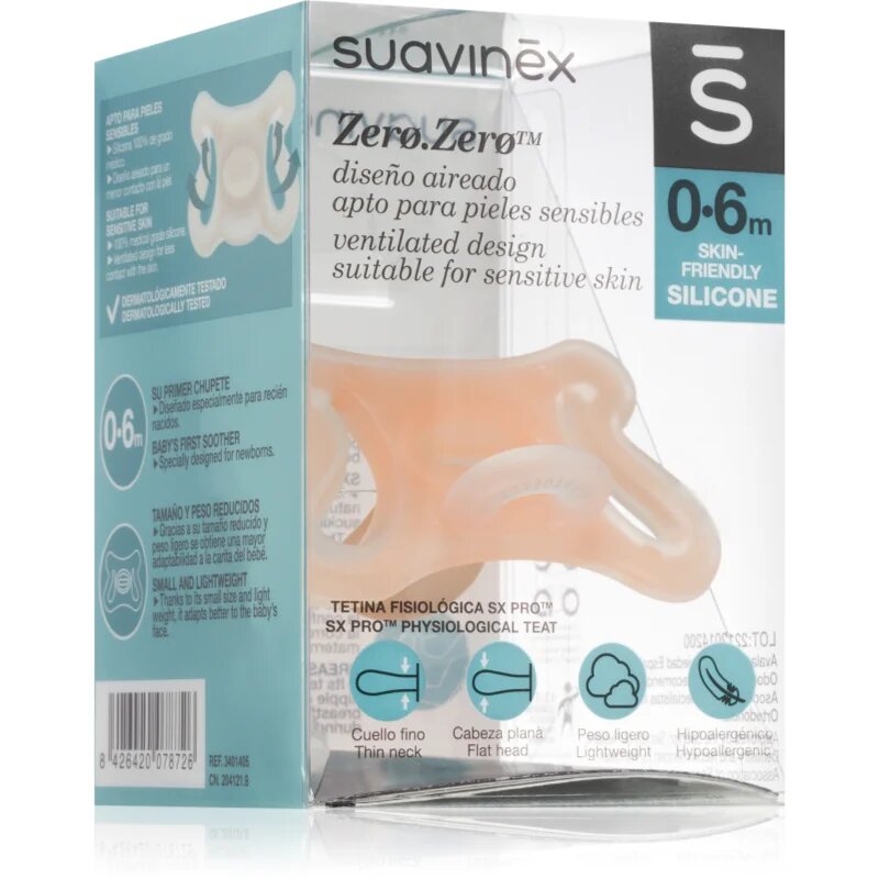 Suavinex Zero Zero Physiological Teat cumi 0-6 m 1 db