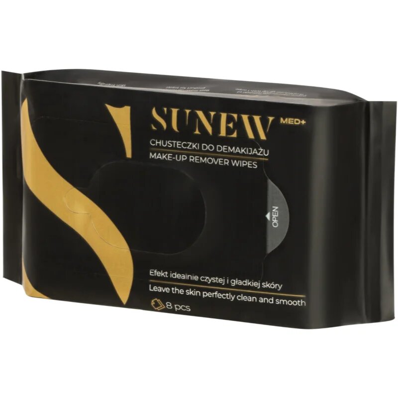 SUNEWMED+ Face and Eye Makeup Remover Wipes Sminkeltávolító kendők az arcra és a szemekre 8 db