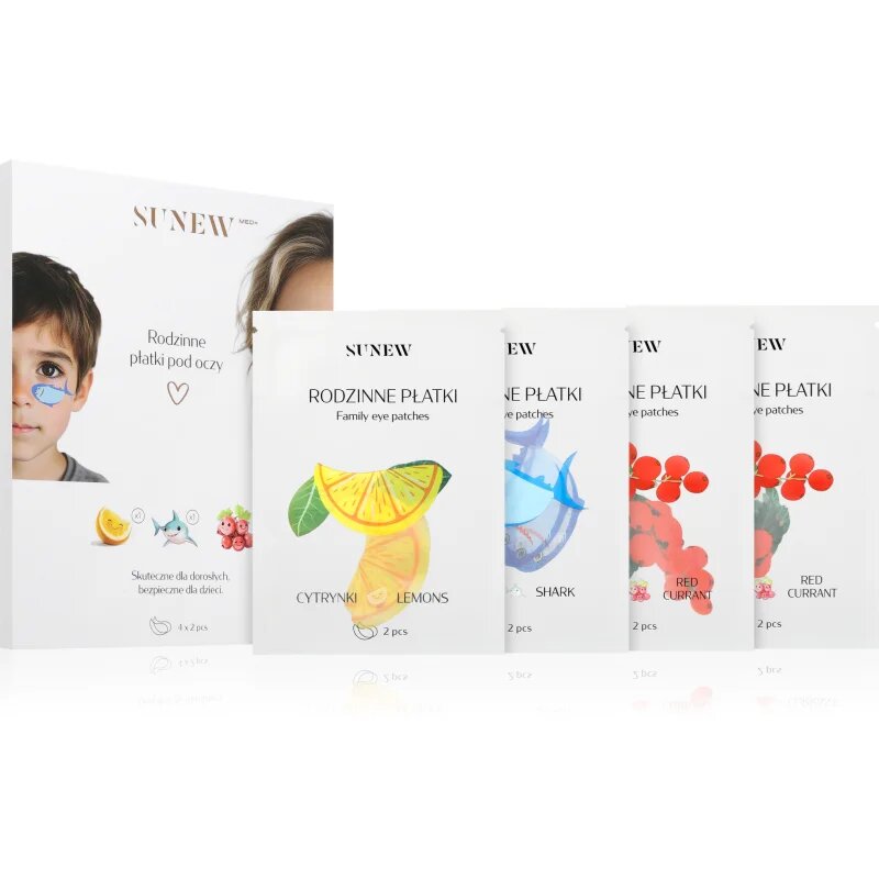 SUNEWMED+ Family Eye Patches regeneráló hidrogéles szem alatti párnácskák ceramidokkal 4x2 db