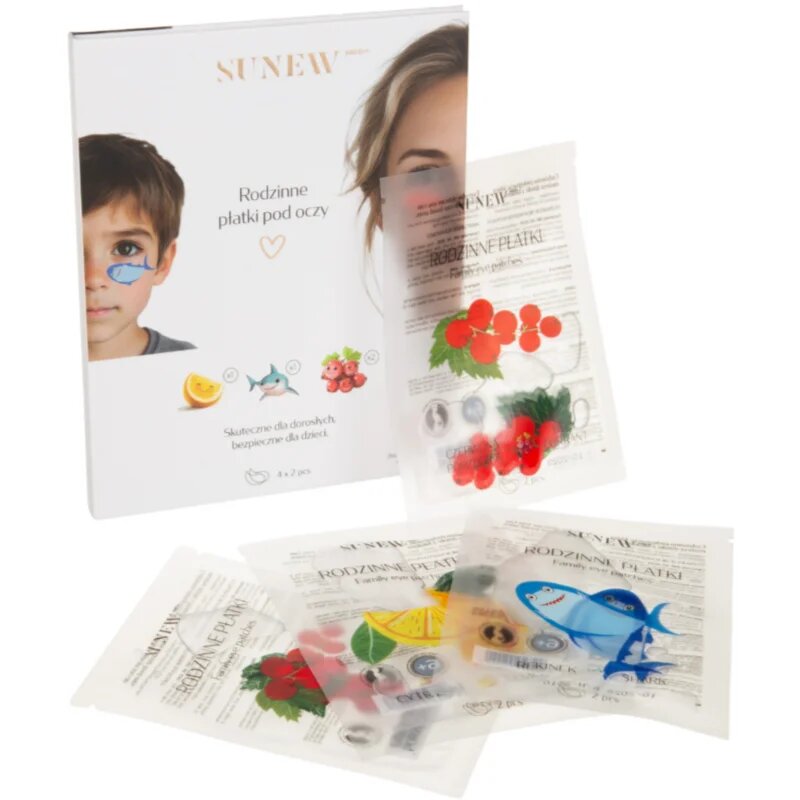 SUNEWMED+ Family Eye Patches regeneráló hidrogéles szem alatti párnácskák ceramidokkal 4x2 db