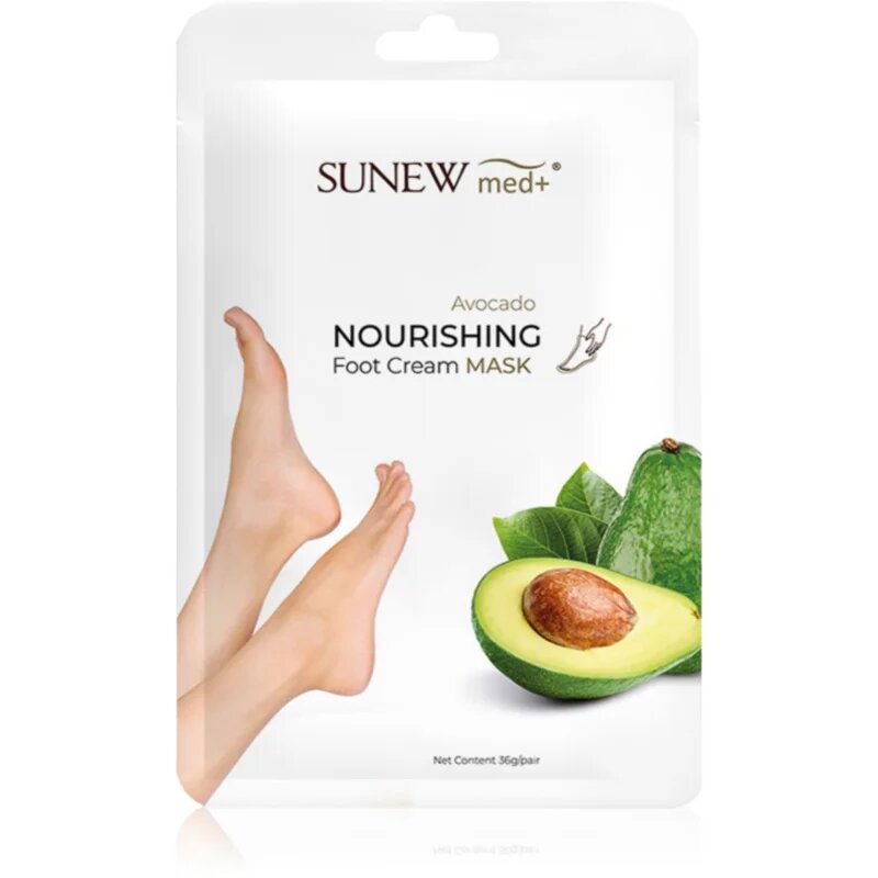 SUNEWMED+ Moisturising Foot Mask with Avocado Oil hidratáló zokni lábfejre 1 pár