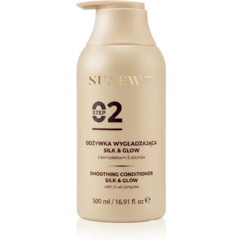 SUNEWMED+ Silk & Glow Repairing Conditioner hajkisimító kondicionáló a fénylő és selymes hajért 500 ml