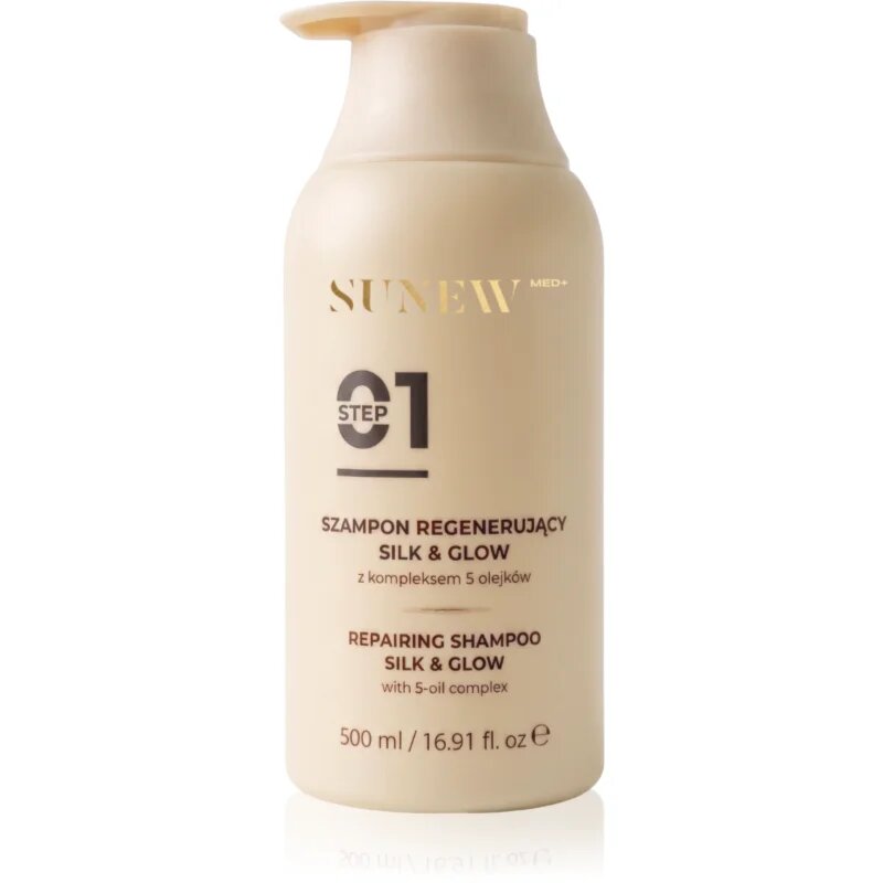 SUNEWMED+ Silk & Glow Repairing Shampoo mélyregeneráló sampon 500 ml