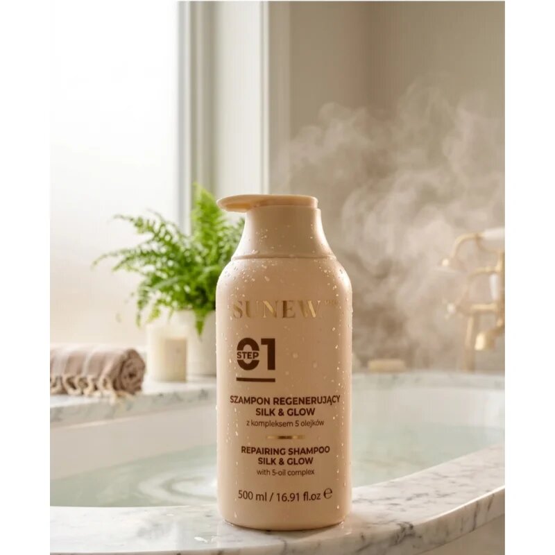 SUNEWMED+ Silk & Glow Repairing Shampoo mélyregeneráló sampon 500 ml