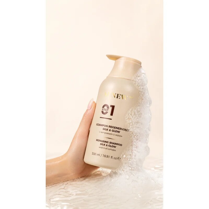SUNEWMED+ Silk & Glow Repairing Shampoo mélyregeneráló sampon 500 ml