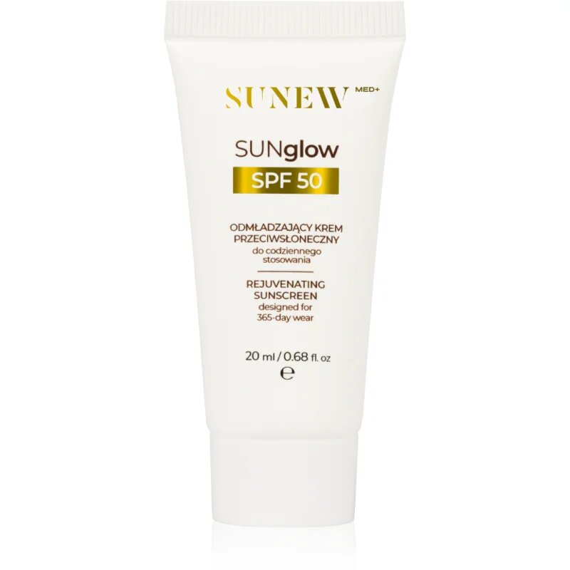 SUNEWMED+ SUNglow Anti-Aging Face Sunscreen SPF 50 napozó krém fiatalító hatással SPF 50 20 ml
