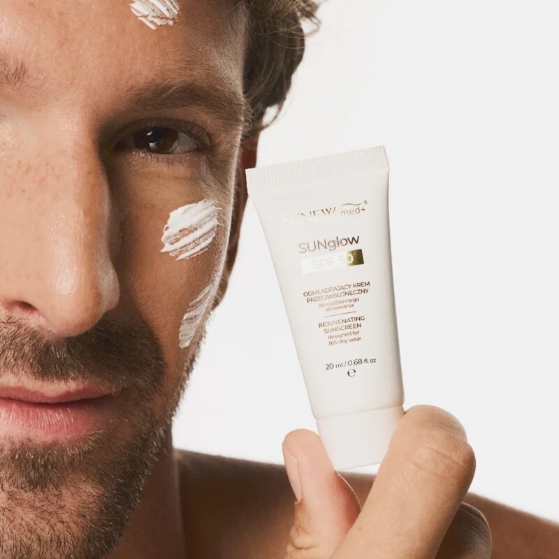 SUNEWMED+ SUNglow Anti-Aging Face Sunscreen SPF 50 napozó krém fiatalító hatással SPF 50 20 ml