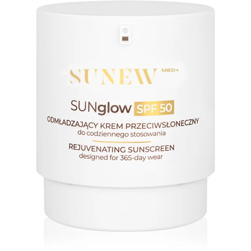 SUNEWMED+ SUNglow Anti-Aging Face Sunscreen SPF 50 napozó krém fiatalító hatással SPF 50 50 ml