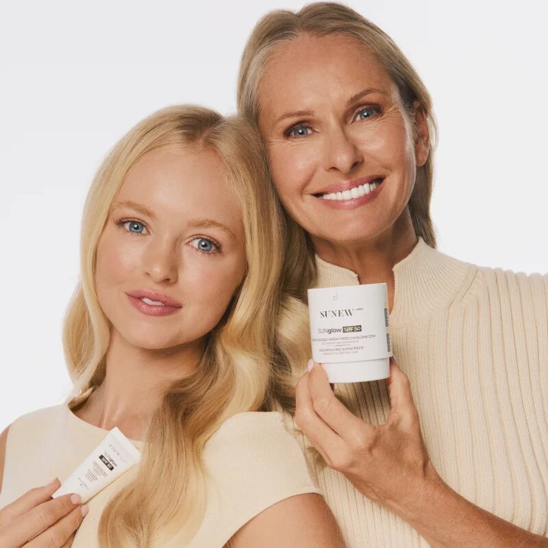 SUNEWMED+ SUNglow Anti-Aging Face Sunscreen SPF 50 napozó krém fiatalító hatással SPF 50 50 ml