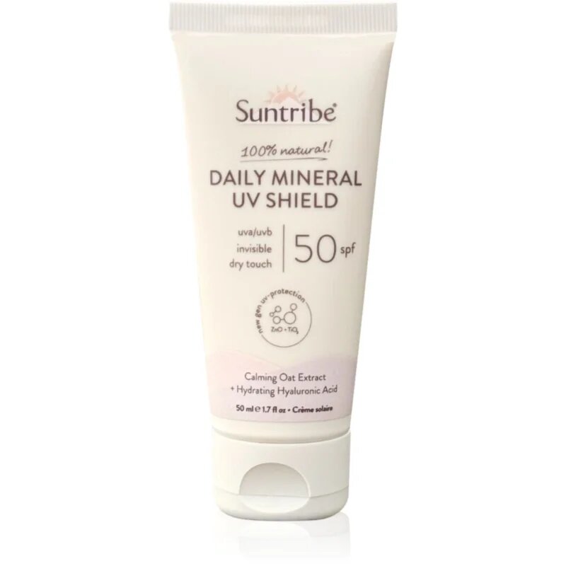 Suntribe Daily Mineral UV Shield ásványi napozó krém SPF 50 50 ml