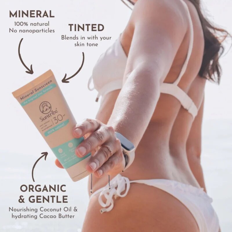 Suntribe Mineral Sunscreen napozó krém ásványi anyagokkal SPF 30 100 ml
