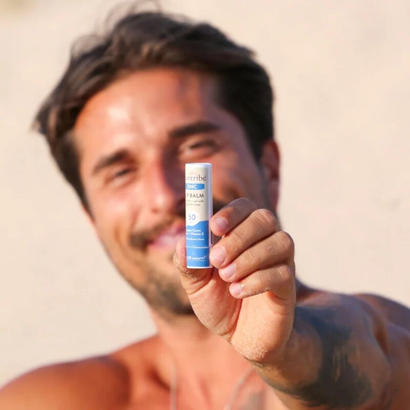 Suntribe Zinc ajakvédő balzsam cinket tartalmaz SPF 50 5 g