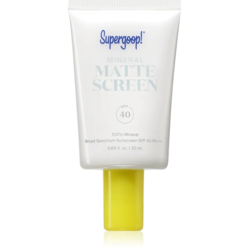 Supergoop! Mattescreen krém ásványi anyagokkal SPF 40 20 ml