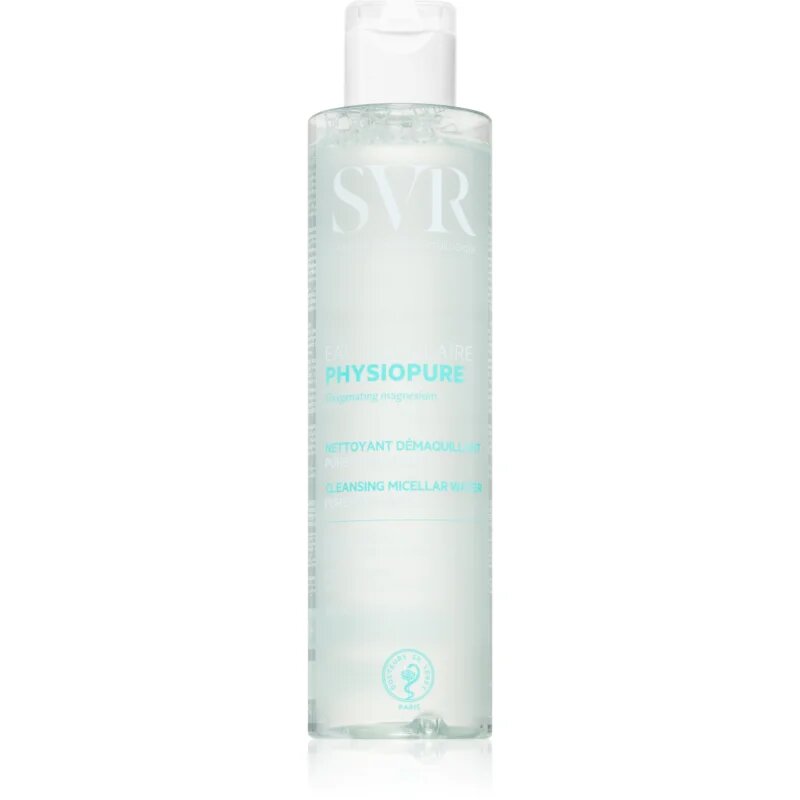 SVR Physiopure Eau Micellaire finoman tisztító micellás víz az arcra és a szem környékére 200 ml