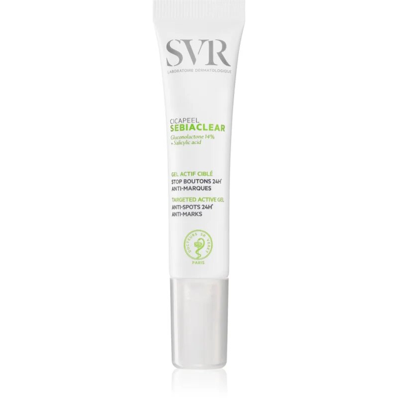 SVR Sebiaclear Cicapeel helyi ápolás a pattanásos bőr hibáira 15 ml
