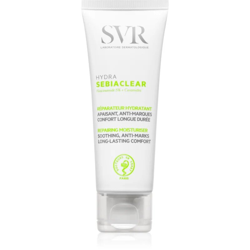 SVR Sebiaclear Hydra nyugtató és hidratáló krém a bőrhibákra 40 ml