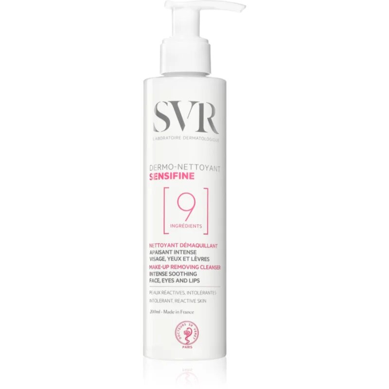 SVR Sensifine nyugtató tisztitótej Érzékeny bőrpírra hajlamos bőrre 200 ml
