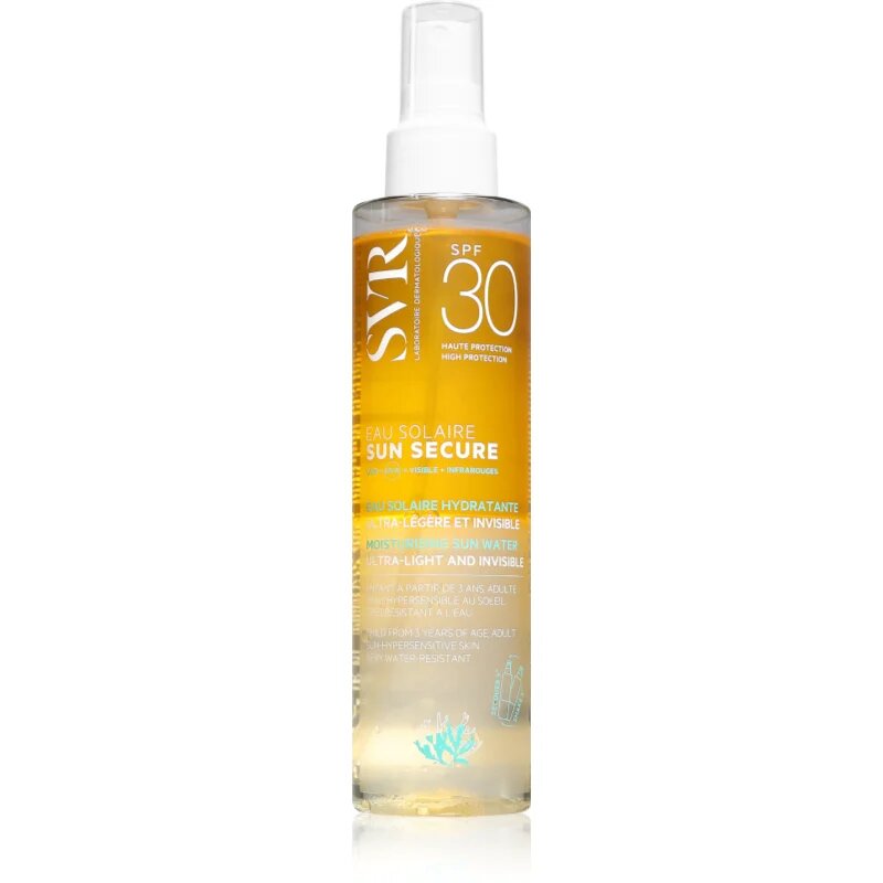 SVR Sun Secure Sun Water könnyű napozó spray SPF 30 200 ml