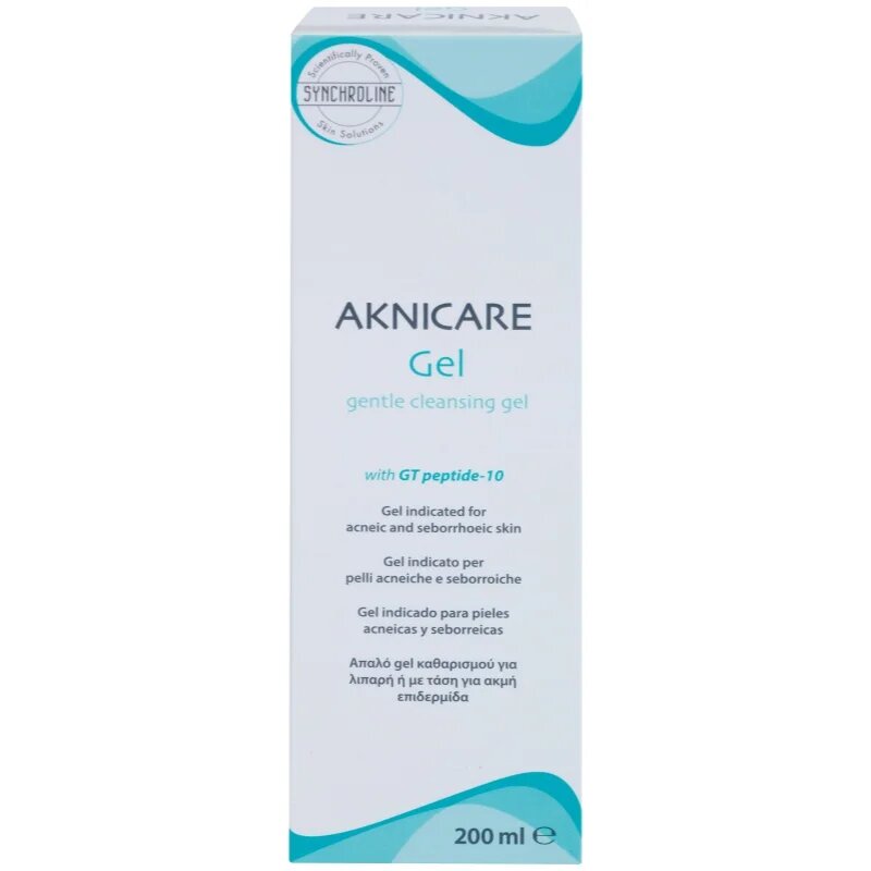 Synchroline Aknicare bőrtisztító gél pattanásos és szeborrheás bőrre 200 ml