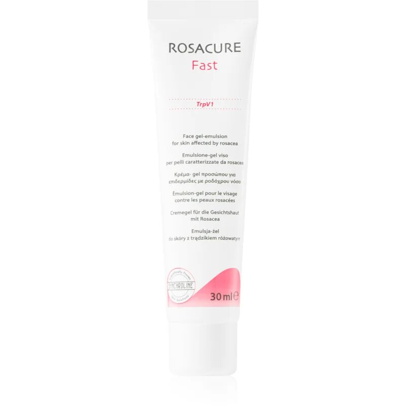 Synchroline Rosacure Fast zselés emulzió Érzékeny bőrpírra hajlamos bőrre 30 ml