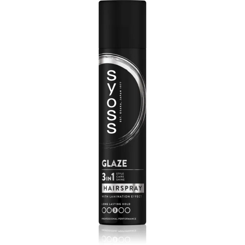 Syoss Intense Glaze Hairspray hajlakk közepes fixálás a magas fényért 300 ml