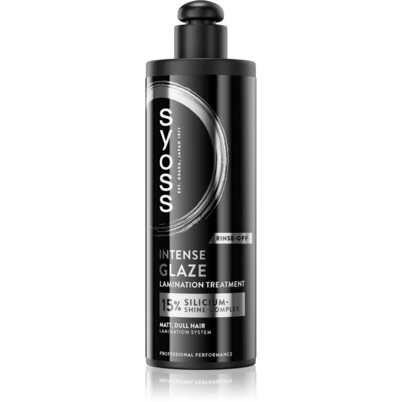 Syoss Intense Glaze Lamination Treatment intenzív ápolás a fénylő és selymes hajért 200 ml