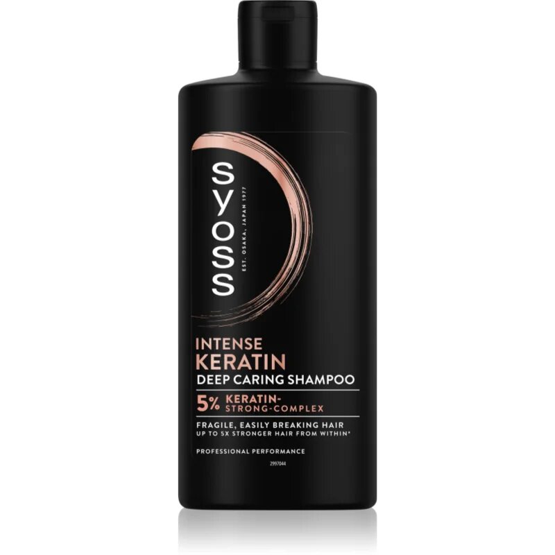 Syoss Intense Keratin keratinos sampon hajtöredezés ellen 440 ml