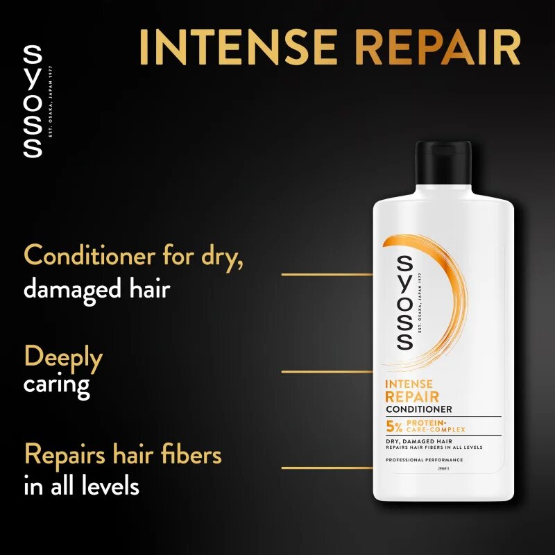 Syoss Intense Repair regeneráló kondicionáló száraz és sérült hajra 440 ml