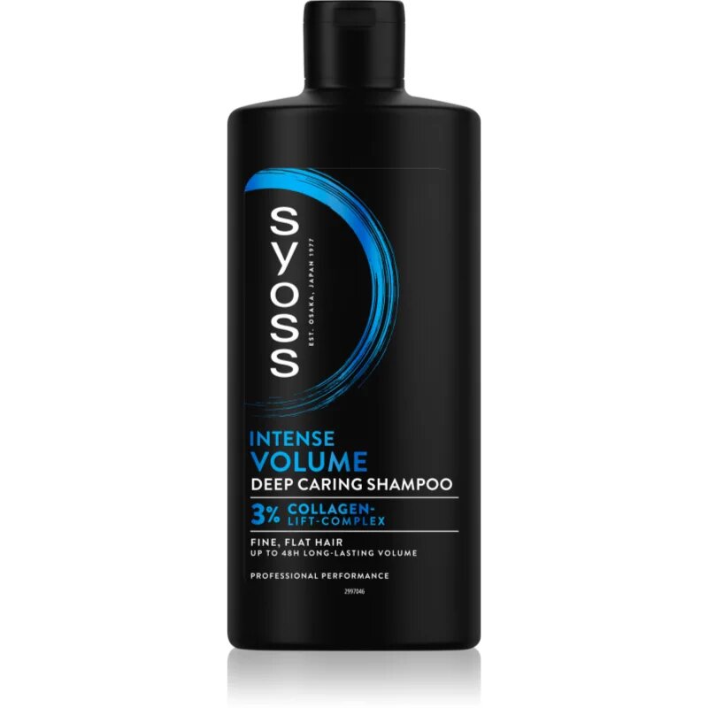 Syoss Intense Volume Sampon finom lesimuló hajra 440 ml
