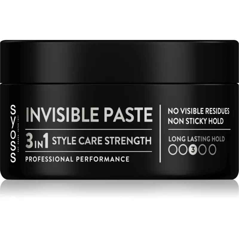 Syoss Invisible Hold Átlátszó formázó paszta közepesen erős rögzítéshez 100 ml