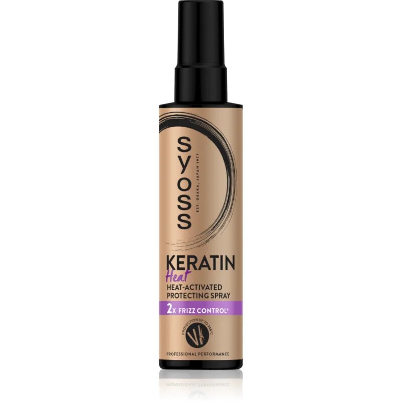 Syoss Keratin Heat védő spray a hajformázáshoz melyhez magas hőfokot használunk 200 ml