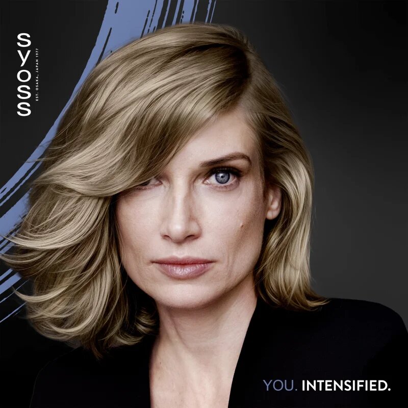 Syoss Permanent Cool Color tartós hajfesték hideg árnyalattal árnyalat 7_5 Natural Ashy Blond 1 db