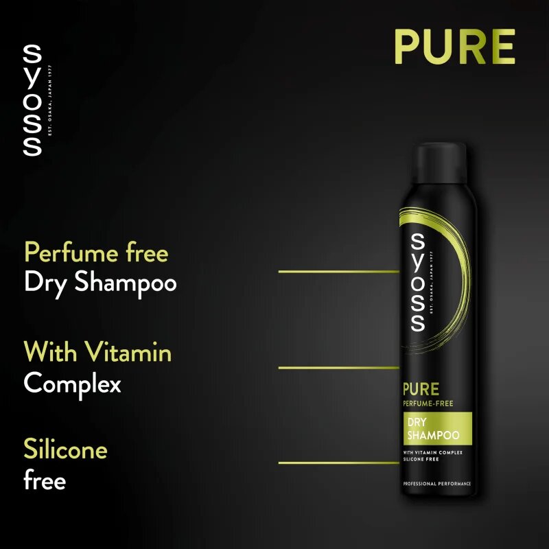 Syoss Pure Fresh frissítő száraz sampon 200 ml