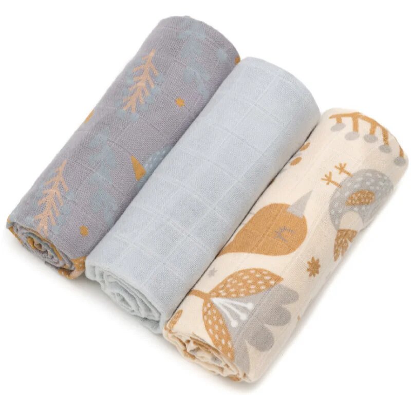 T-Tomi BIO Bamboo Diapers mosható pelenkák Bierdie 70x70 cm 3 db