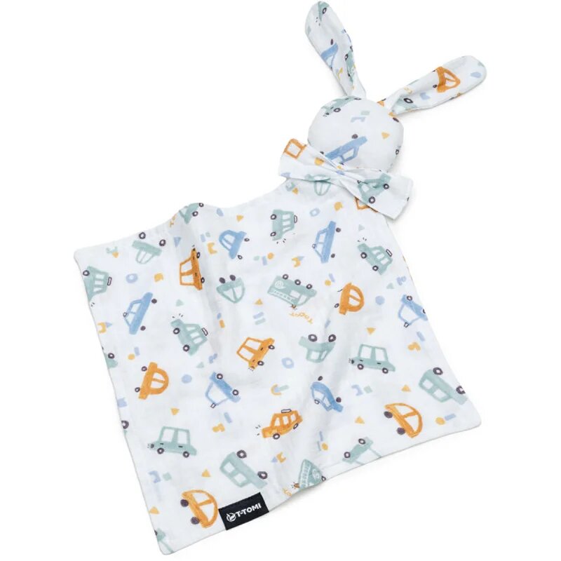 T-Tomi BIO Muslin Cuddle Cloth alvóka Traffic 1 db