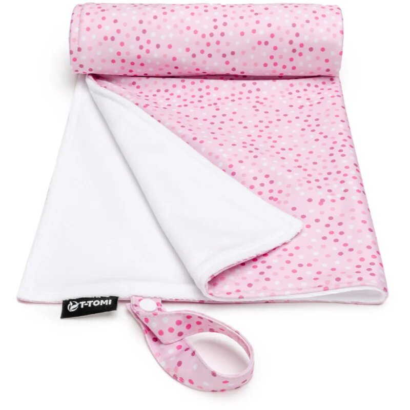T-Tomi Changing Pad Pink Dots mosható pelenkázó alátét 50 x 70 cm 1 db