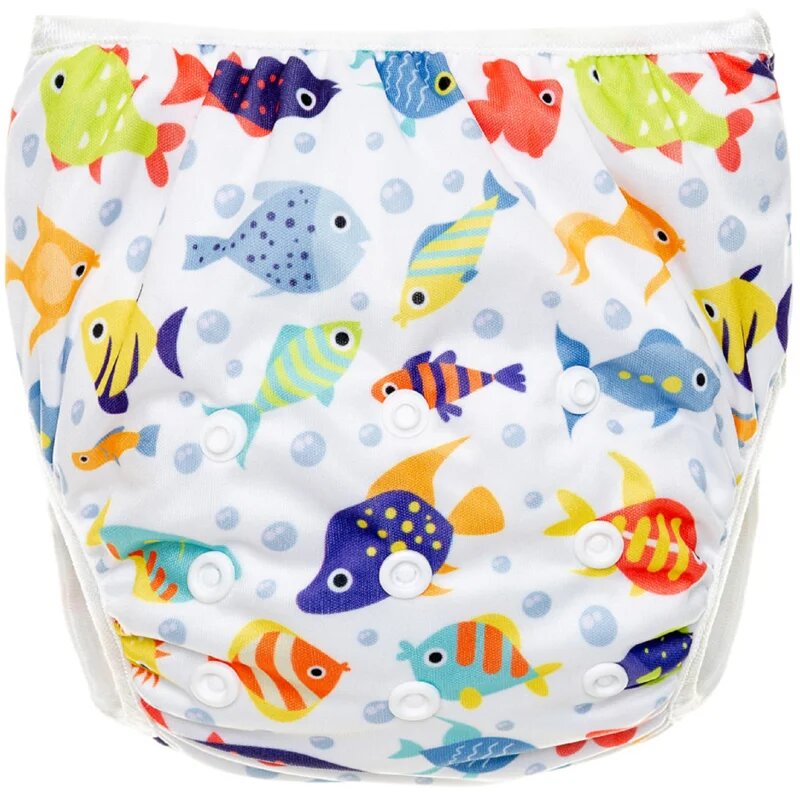 T-Tomi Diaper Swimwear Blue Fish mosható úszópelenkák 5 - 15 kg 1 db