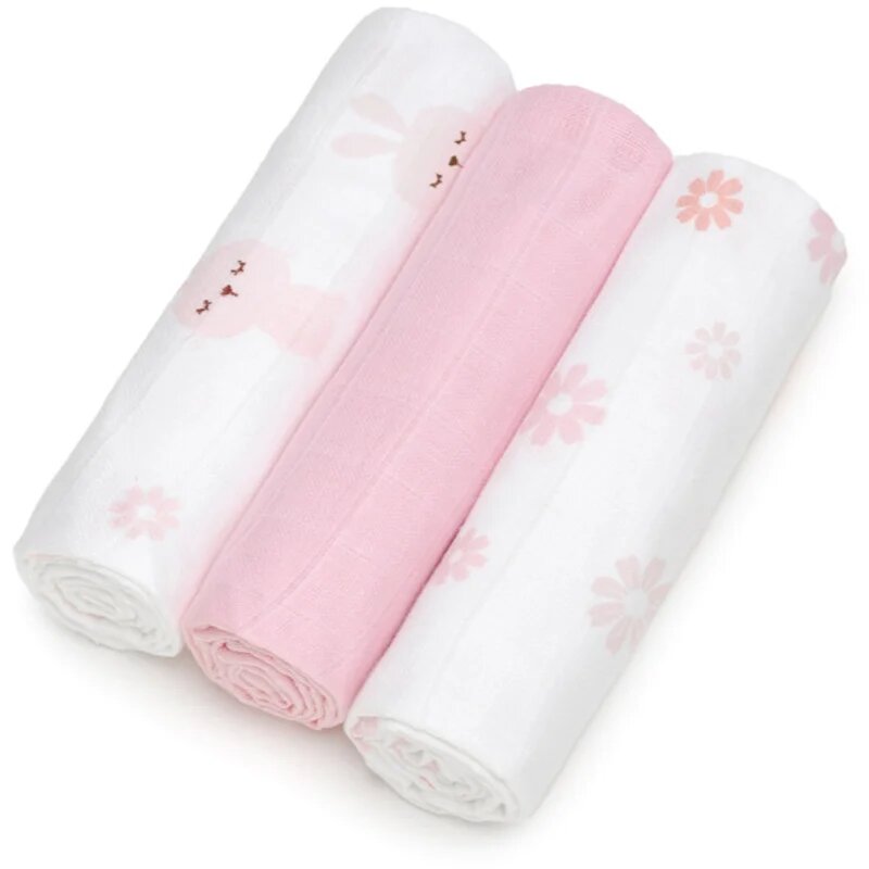 T-Tomi TETRA Cloth Diapers HIGH QUALITY mosható pelenkák Bunnies 70x70 cm 3 db