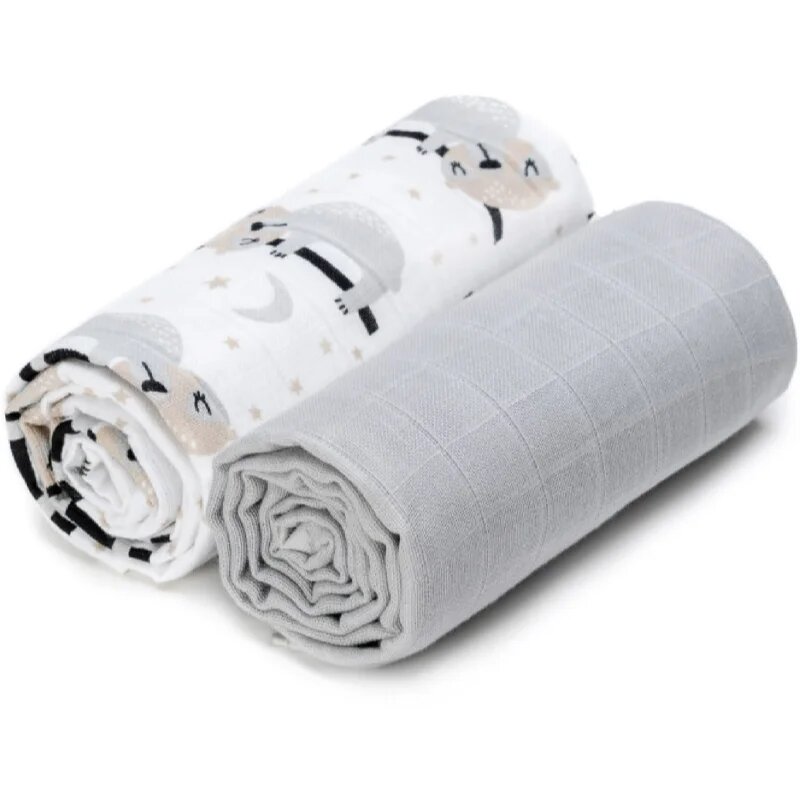 T-Tomi TETRA Cloth Towels EXCLUSIVE COLLECTION törölköző Sloths 90x100 cm 2 db