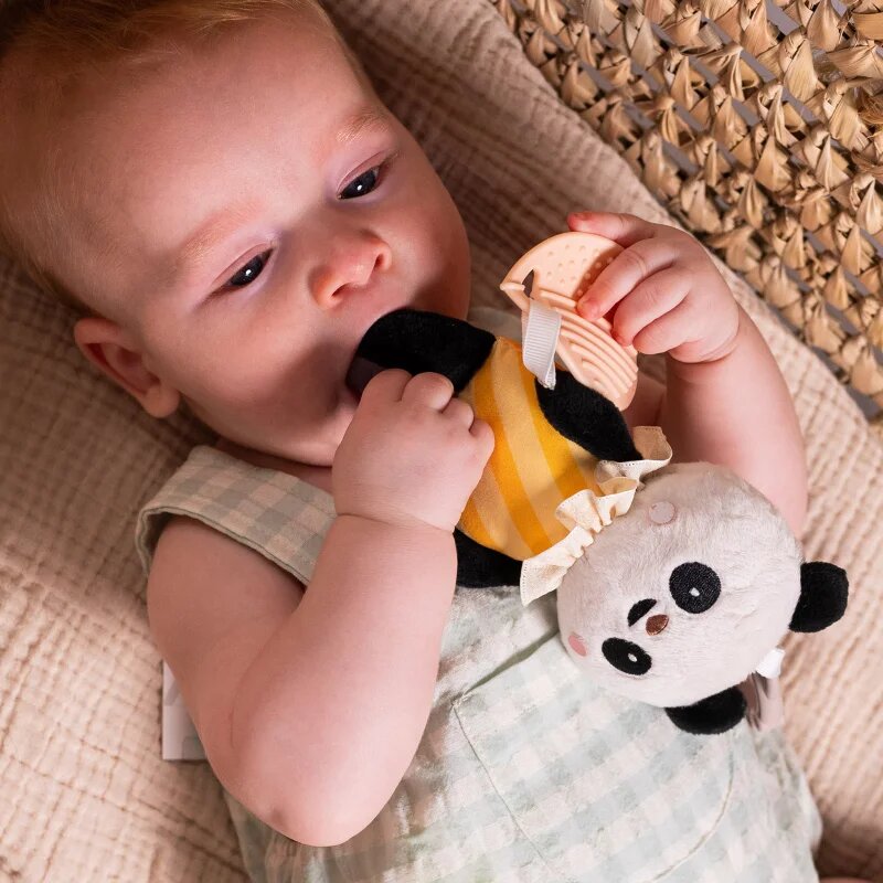 Taf Toys Activity Toy Pamela the Panda kontrasztos függőjáték rágókával 1 db
