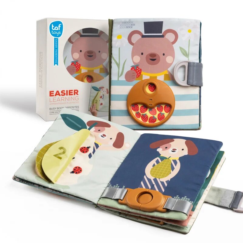 Taf Toys Fantasy Busy Book kontrasztos fejlesztő könyv 1 db