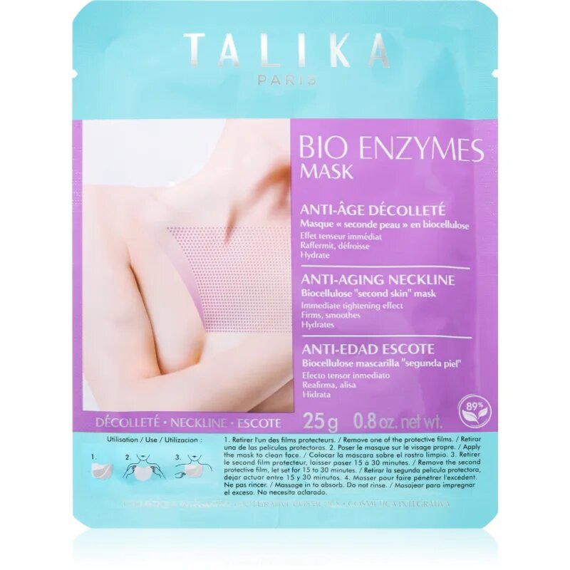 Talika Bust Phytoserum fehérítő gézmaszk dekoltázsra és mellre 25 g