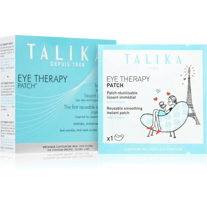 Talika Eye Therapy Patch Reusable kisimító maszk a szem köré Refill 6 db
