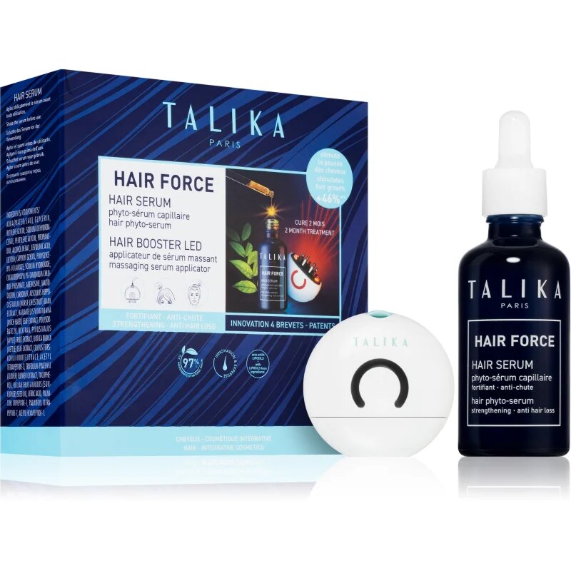 Talika Hair Force Booster szett a haj növekedéséért és megerősítéséért a hajtövektől kezdve