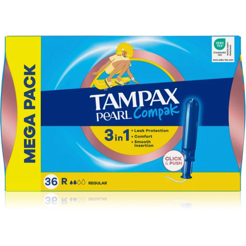 Tampax Pearl Compak Regular tamponok applikátorral 36 db