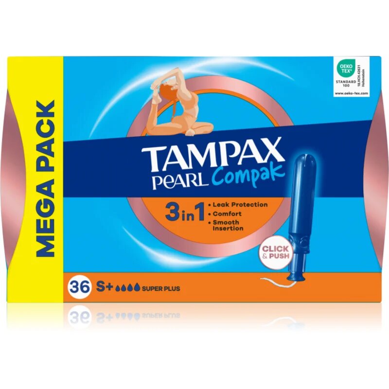Tampax Pearl Compak Super Plus tamponok applikátorral 36 db