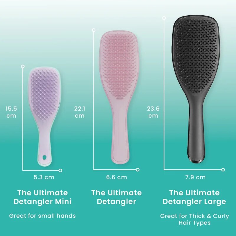 Tangle Teezer Large Ultimate Detangler Black Gloss hajkefe 1 db